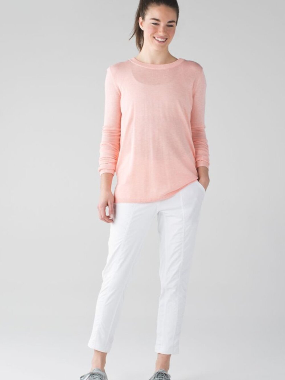 Lululemon Street To Studio Pant II *Lined 28" White (First Release) Women's 6